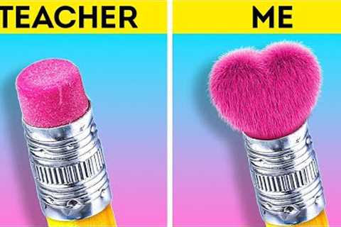 Back To School Hacks And Rainbow Crafts To Make School Time Funny 😍😃👍