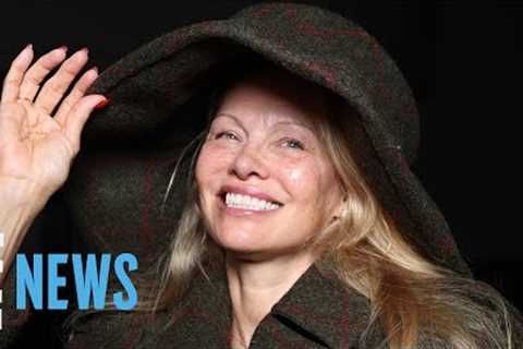 Celebs LOVE Pamela Anderson's Makeup-Free Paris Fashion Week Look | E! News