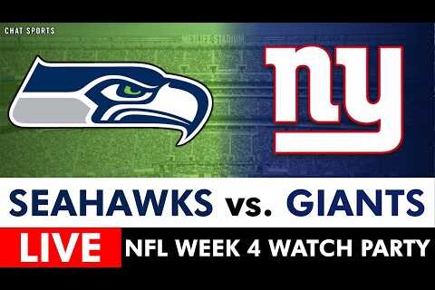 Seahawks vs. Giants Live Streaming Scoreboard, Free Play-By-Play, Highlights, Boxscore | NFL Week 4