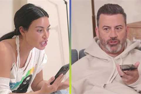 Jimmy Kimmel SPOOFS Kim and Kourtney Kardashian's NASTY Fight
