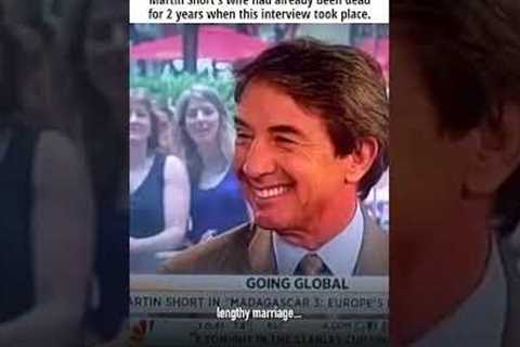 Martin Short's Wife Had Already Been Dead for 2 Years When This Interview Took Place