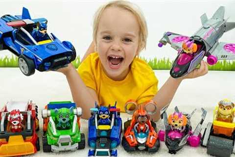 Chris and Niki PAW Patrol Mighty Movie Toys Rescue Mission
