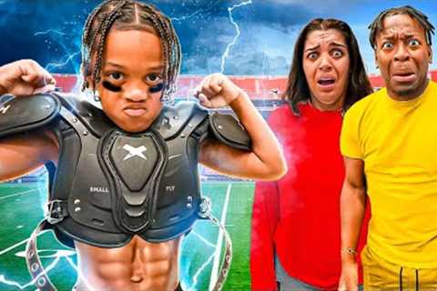 THE #1 YOUTH FOOTBALL PLAYER IN THE COUNTRY GOES CRAZY IN THE THUNDERSTORM **HE'S UNSTOPPABLE**