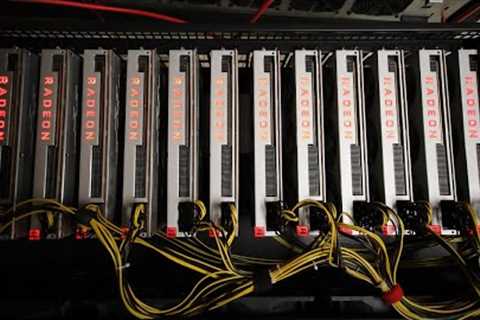 The MONSTER 12x Radeon VII DYNEX Mining Rig IS ALIVE!