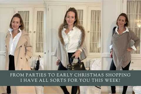 From parties to early Christmas shopping I have all sorts for you this week!