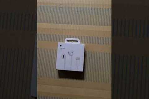 Apple type C earphone Unboxing and Review #tech #earphone #technology #apple #appleevent #gadgets