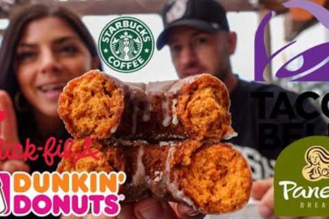 EATING NEW FAST FOOD ITEMS FOR A DAY