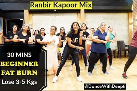 30mins Daily - Beginner Bollywood Dance Workout | Ranbir Kapoor Mix | Easy Exercise to lose weight