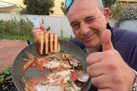 This Hurts!  Fish Catch n Cook with an Injury