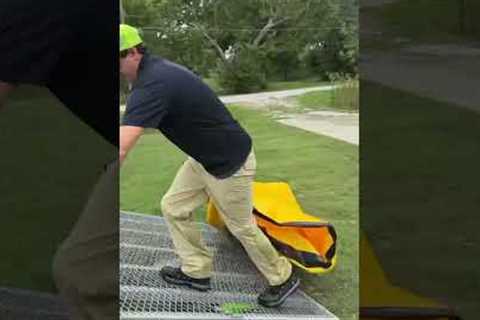The BEST Tarp for cleanups &amp; leaves!
