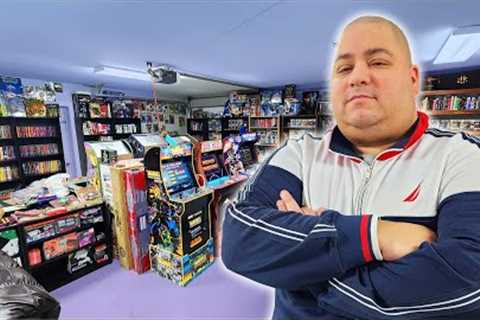 His Retro Game Collection BLEW MY MIND! | Game Room Tour