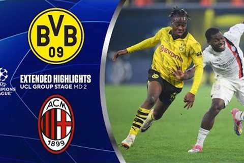 Borussia Dortmund vs. AC Milan: Extended Highlights | UCL Groups Stage MD 2 | CBS Sports Golazo