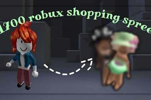 1700 Robux Shopping Spree 🛍️✨ (first time getting robux 💓)