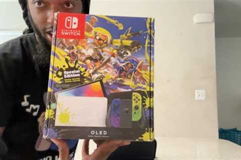 Splatoon 3 Nintendo Switch OLED Model Special Edition Unboxing