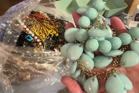 Coffee, Jewelry, Jokes Shop Goodwill Lot Box 14 Unboxing It’s A Big One