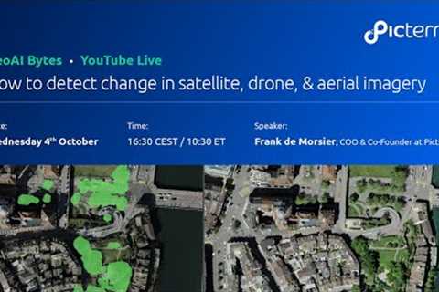 How to detect change in satellite, drone, &amp; aerial imagery