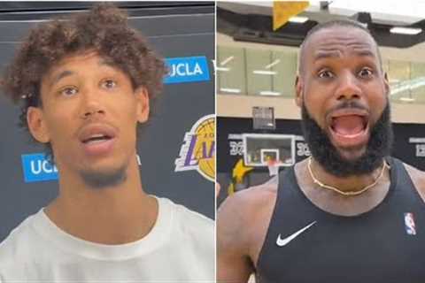 LeBron stuns Jaxson Hayes with a practice dunk | NBA on ESPN