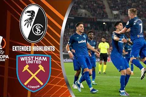 Freiburg vs. West Ham: Extended Highlights | UEL Group Stage MD 2 | CBS Sports Golazo - Europe