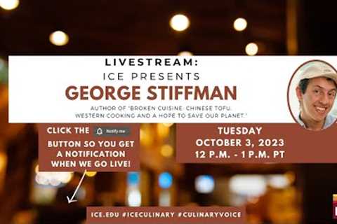 ICE Presents: George Stiffman, author of Broken Cuisine