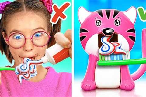 BATHROOM AND CLEANING HACKS FOR SMART PARENTS || Ideas For DIY Parenting Gadgets By 123 GO! Like