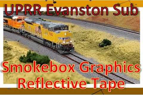 HO Scale Model Trains in Action - Smokebox Graphics Reflective Tape for Loco sills &amp; Freight..