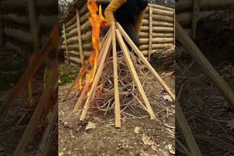 Bushcraft skills in the forest #outdoors #bushcraft #camping #survival #forest