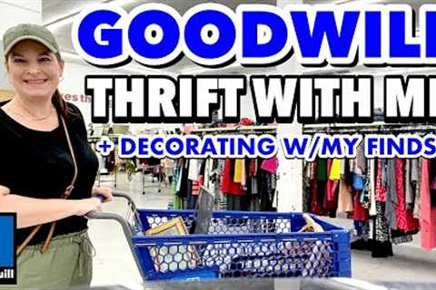 THRIFTING IN GOODWILL + THRIFT HAUL * Come THRIFT WITH ME for home decor &amp; more!