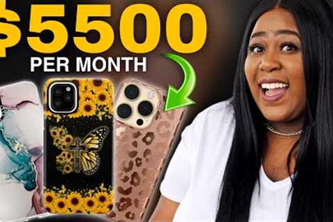 Make $5500 A Month with New AI Side Hustle: Sell iPhone 15 Phone Cases (Make Money Online)