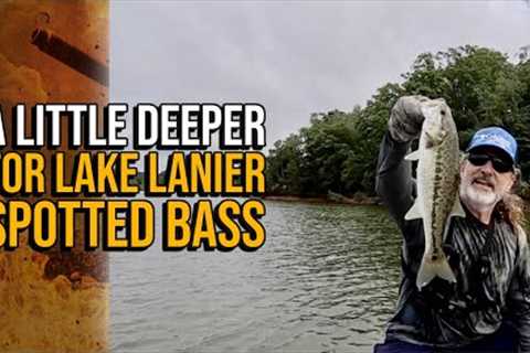 A Little Deeper For Lake Lanier Spotted Bass #lakelanierfishing2023