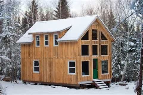 Off Grid CABIN Build | TIMELAPSE