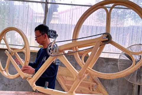 How To Make A Wooden Bike // Amazing Incredible Woodworking Project