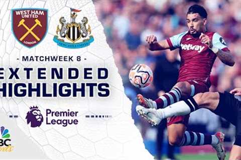 West Ham United v. Newcastle United | PREMIER LEAGUE HIGHLIGHTS | 10/8/2023 | NBC Sports