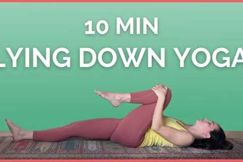 10 min Supine Yoga Flow - Stretch Your Whole Body Lying Down!
