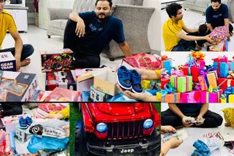 Unboxing 100 birthday gifts and envelopes from friends and family | 50k ka envelope kisne diya |