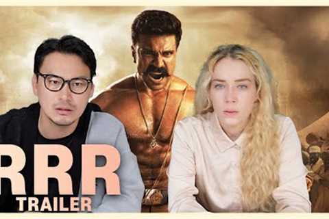 (Sub)Introducing RRR Trailer to American actress for the first time| SS Rajamouli | NTR | Ram Charan