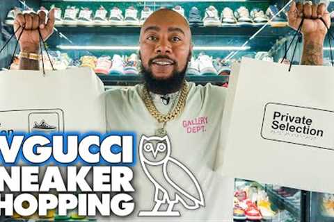 OVO'S TVGUCCI GOES SNEAKER SHOPPING AT PRIVATE SELECTION