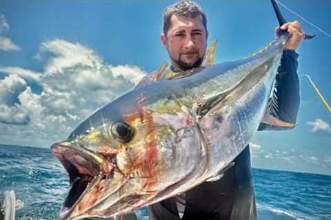 Massive Tunas Going CRAZY! {Catch Clean Cook} a Hurricane Made us Stop Fishing!