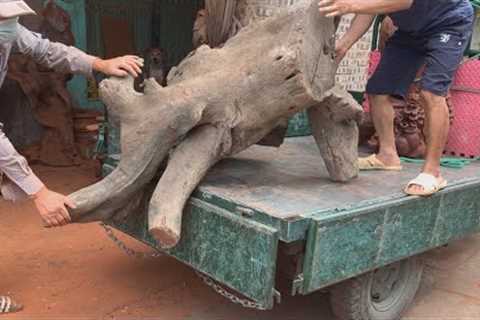 A Young Carpenter's Enthusiastic Idea // Turns A Dry Tree Stump Into A Beautiful Work Of Art