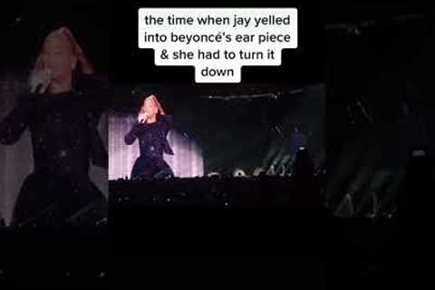 Beyoncé Turns Down Inears Because Jay Z yelled