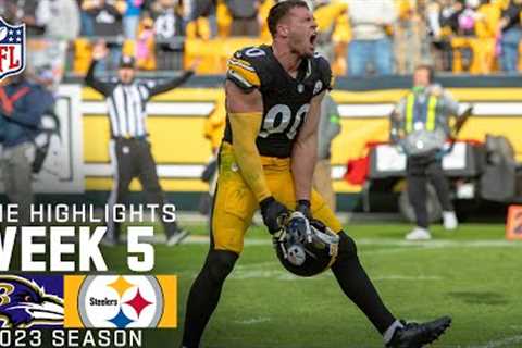 Baltimore Ravens vs. Pittsburgh Steelers Game Highlights | NFL 2023 Week 5
