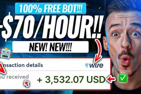 FREE BOT Pays You +$70 PER HOUR! Earn $400/Day Doing This EASY Method! (Make Money Online 2023)