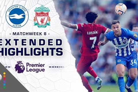 Brighton v. Liverpool | PREMIER LEAGUE HIGHLIGHTS | 10/8/2023 | NBC Sports