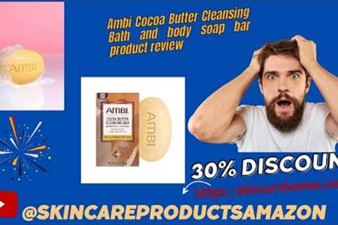 Ambi Cocoa Butter Cleansing Bath and body soap bar review Amazon products 2023  Skincare Homes