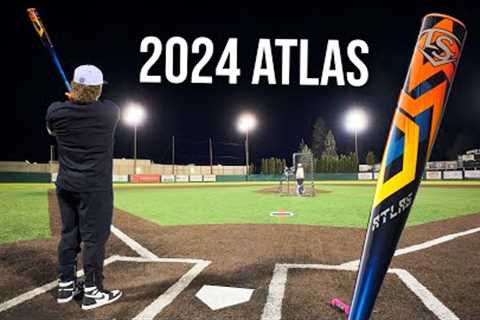 Hitting with the 2024 LOUISVILLE SLUGGER ATLAS | BBCOR Baseball Bat Review