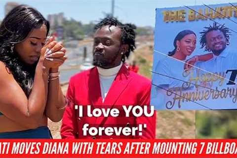 BAHATI MAKES DIANA CRY AFTER SURPRISING HER WITH 7 BILLBOARDS ON THEIR 7TH ANNIVERSARY|BTG News