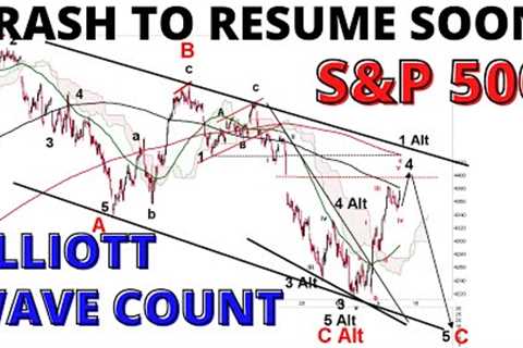 Rally As Predicted But The Stock Market CRASH About To Resume  -  S&amp;P 500 Elliott Wave Counts