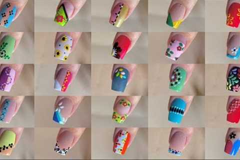 30 Easy nail art designs with household items || Huge nail art designs compilation
