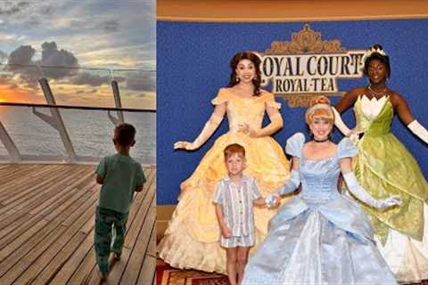 Disney Fantasy Halloween Cruise Day 2! Royal Tea Party, Oceaneer Club &amp; Animator's Palate..