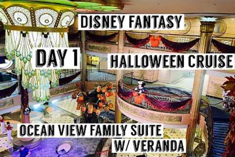 Disney Fantasy Cruise Day 1 | Halloween | Caribbean