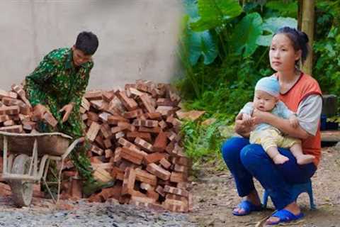 Work as a construction worker to earn money to support his wife and children